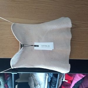 Dynamite Knit Peplum Tube Top